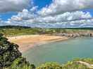 Driving distance to barafundle bay. a picturesque beach with a coastal path worth exploring.