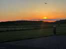Sunset from the dunlin touring pitches