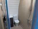 Bathroom/shower within the pod.