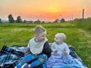 Enjoying the beautiful sunset