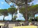 View from the terrace and pools