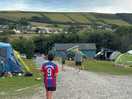 Campsite entrance and view