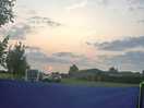 Beautiful sunset in a beautiful campsite