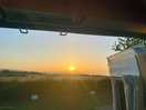 Sunset from the van.