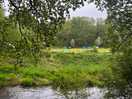 View of the meadow where our tent was pitched.