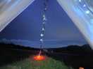 From glamping tent!