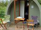 Outside chairs and table provided