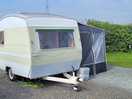 Camping in our retro caravan. 50 year old