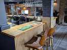 Spacious bar