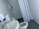 Clean toilet and shower facilities