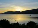 Sunset across loch eli from the campsite