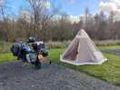 Pitched up for the night
