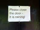 An appropriate sign.