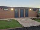 The toilet/shower block