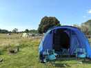 A 4 man tent on the spacious pitch