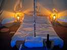The bell tent at night ❤️