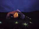 Tent at night