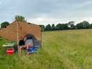 Camped overnight, in this 2 man tent, lovely surroundings.