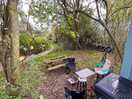 Woodpecker shepherds hut | outdoor area 2 x camping chairs provided with hut