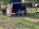 Our camping set up close to the river.