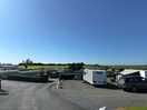 View over the park towards the tent field