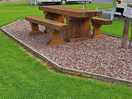 Picnic benches