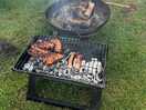 Fire and a bbq