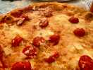 Pizza in the campsite restaurant