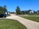 Looking north towards the entrance and facilities block.