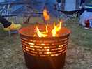 Chilling by the fire