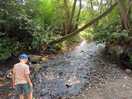 River by our pitch!