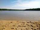 The nearby lake. it is not part of the campsite.