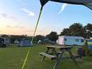 Evening sunset from pitch.