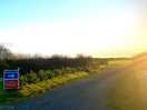 The dairy field entrance, amazing sunsets.