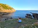 Bottom of the coastal path about 30mins walk