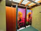Showers in female toilets