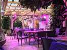 Outdoor restaurant area
