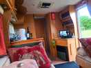Inside the caravan