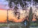 Sunset over the site