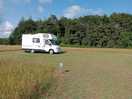 Pitch at forest edge