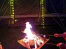 Camp fires allowed at night if off ground.