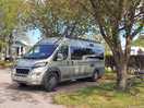 Campervan on hardstanding pitch.