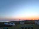 Peacefully watching the sun set