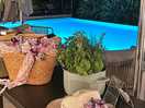 Dinner by the pool