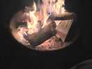 Fire pit at night