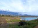 The campsite overlooks lake vinuela