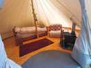 Cosy bell tent.