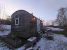 Herbie's hut in the snow