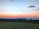 Sunset over the sea