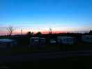 Peaceful evening sunset view from our pitch